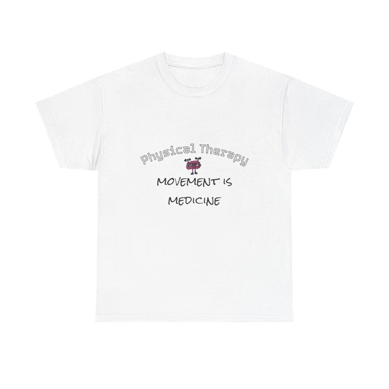 Movement is Medicine-T-shirt – cadeau voor fysiotherapie, katoenen uniseks shirt afbeelding 1