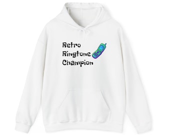 Retro Ringtone Champion Hoodie, Unisex Nostalgic Sweatshirt