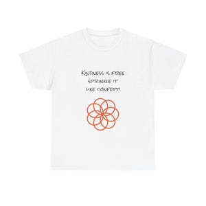 Kindness is Free Unisex Heavy Cotton Tee - Positive Message Shirt, Gift for Friends, Inspirational Fashion, Everyday Wear, Kindness Apparel