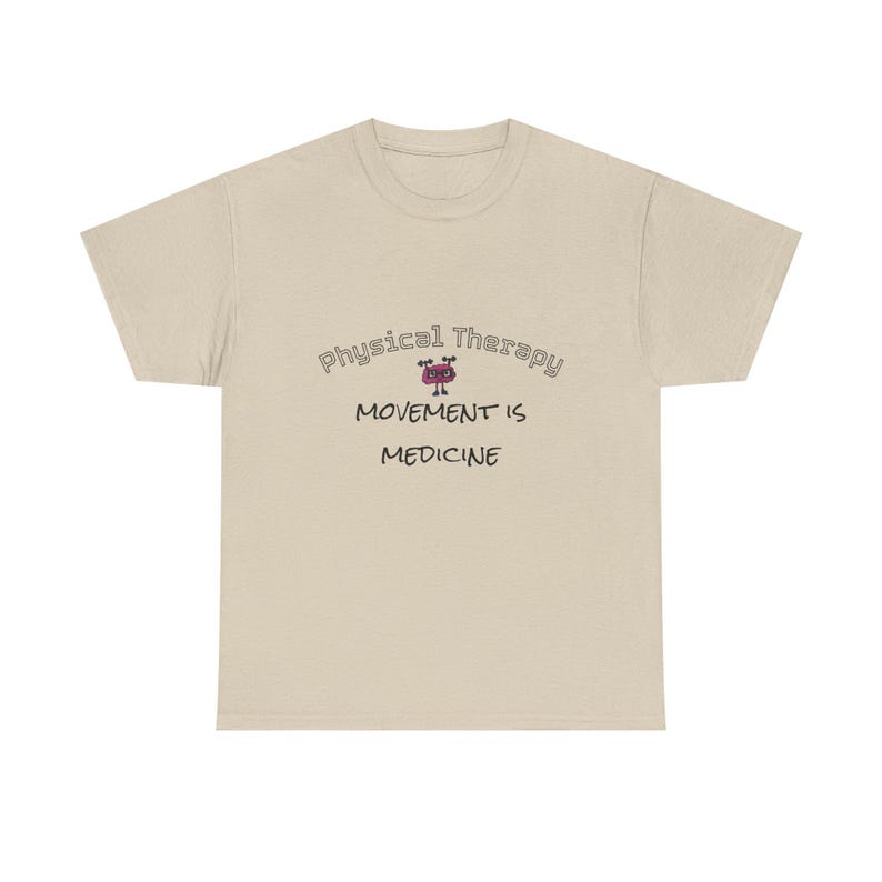 Movement is Medicine-T-shirt – cadeau voor fysiotherapie, katoenen uniseks shirt afbeelding 2