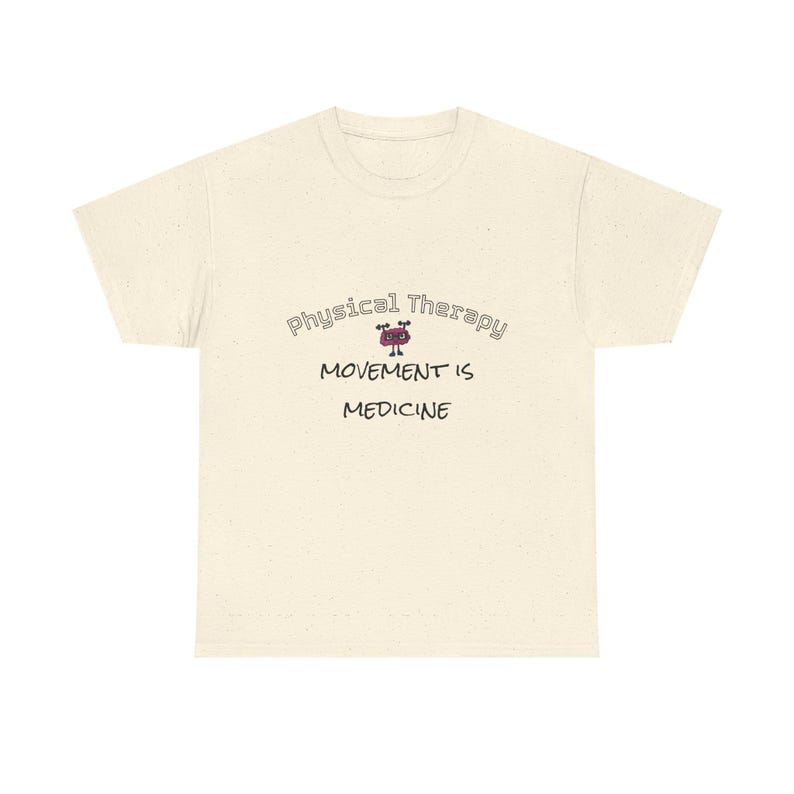 Movement is Medicine-T-shirt – cadeau voor fysiotherapie, katoenen uniseks shirt afbeelding 6