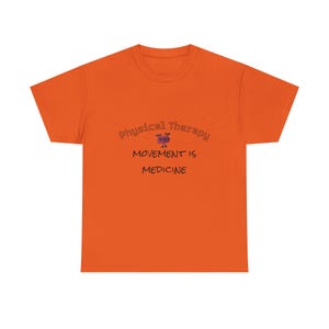 Movement is Medicine-T-shirt – cadeau voor fysiotherapie, katoenen uniseks shirt afbeelding 5