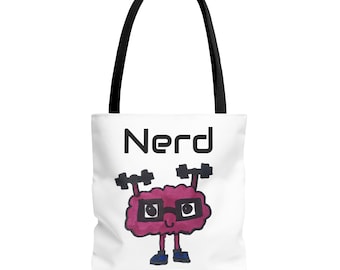 Bolsa de mano nerd, mochila escolar geek, poliéster ecológico