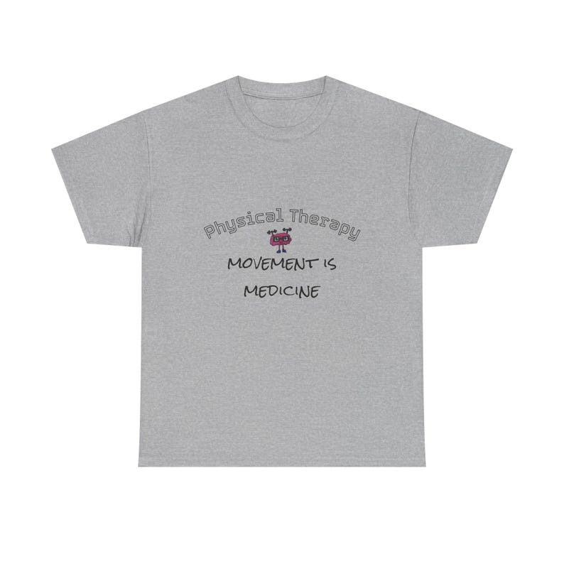 Movement is Medicine-T-shirt – cadeau voor fysiotherapie, katoenen uniseks shirt afbeelding 3