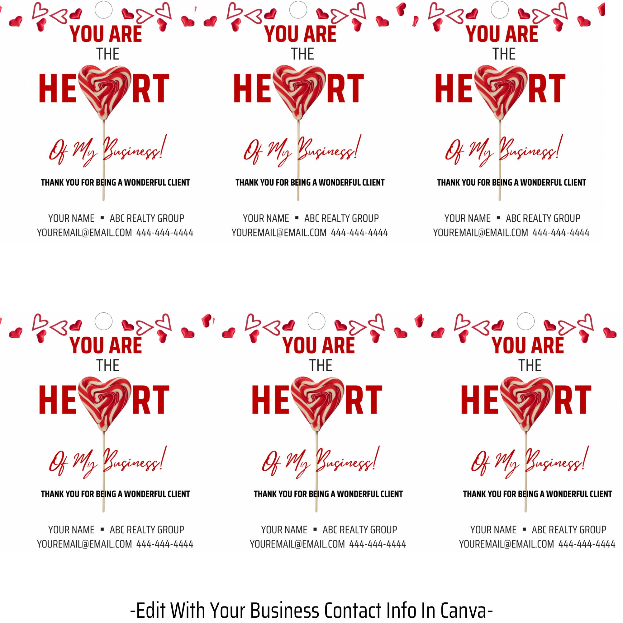 Valentine Gift Tag Realtor Valentine Valentine Realtor Real Etsy