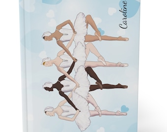 Personalized Ballet Journal, Swan Lake Journal, Summer Intensive Notebook, Ballet Teacher's Gift, Class Journal, Hardcover Journal Matte