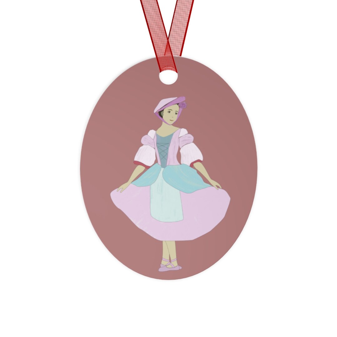 Personalized Nutcracker Marzipan Ornament, Mirliton, Dance of the Reed