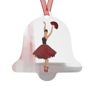Personalized Nutcracker Ornament, Spanish Dance Metal Ornament, Ballerina Ornament, Spanish, Chocolate, Hot Chocolate, Nutcracker