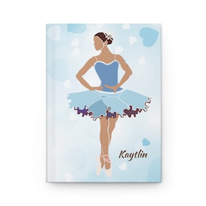 Personalized Ballet Journal, Summer Intensive Notebook, valentines design, Class Journal, Valentines Gift, Hardcover Journal Matte