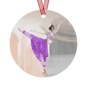 Arabian Dance Nutcracker, Coffee Nutcracker, Purple Costume Arabian Dance, Ballet Metal Ornament, Personalize it!