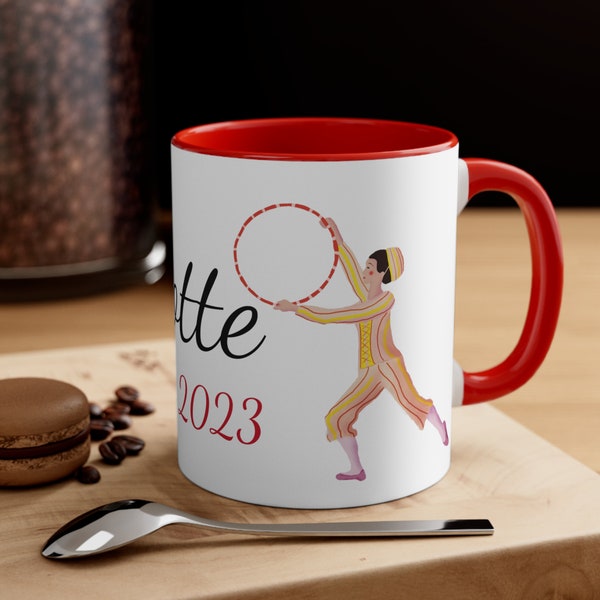 Personalized Nutcracker Candy Cane Dance, Hoop Dance, Russian, Trepak Dance Accent Coffee Mug, 11oz