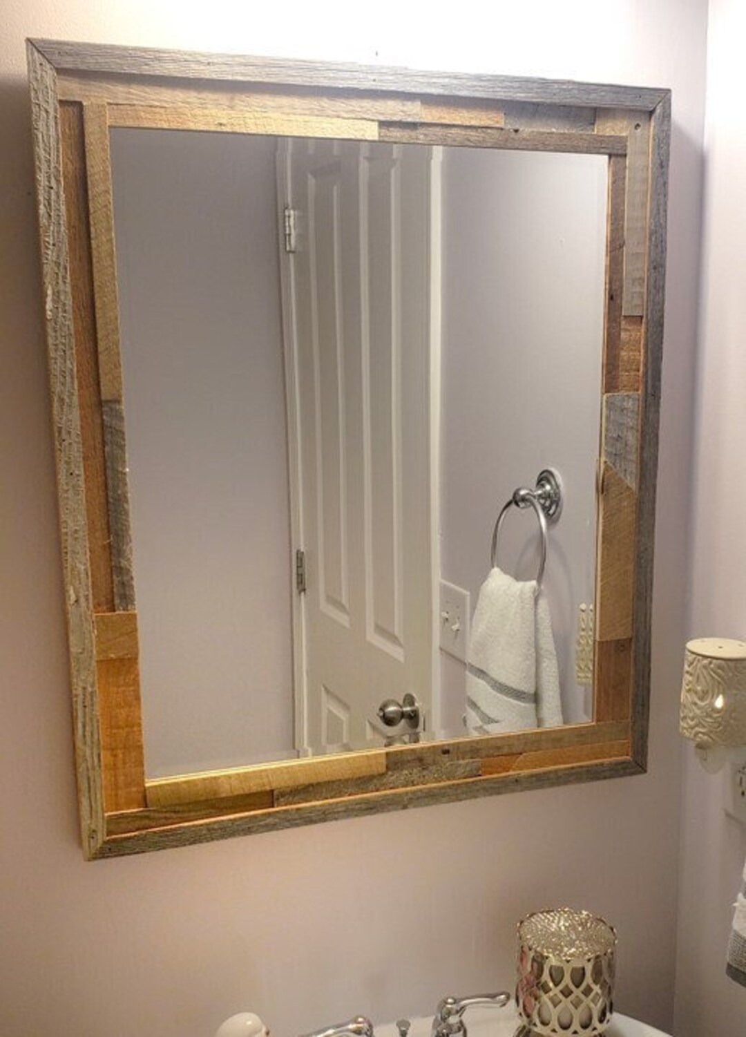 Rustic Vanity Mirror Custom Etsy