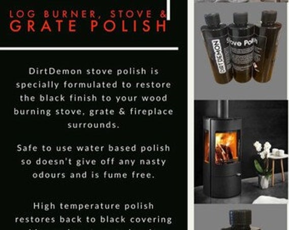 Dirtdemon 3x 250ml Black Stove Grate Polish for Wood Burners - Etsy