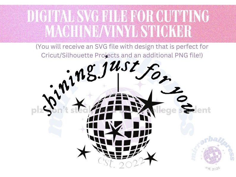 Taylor Swift Mirrorball Digital SVG File perfect for Etsy Australia