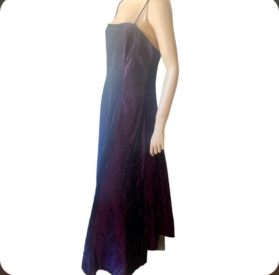 Vintage 90s Jessica McClintock Purple Satin Party… - image 4