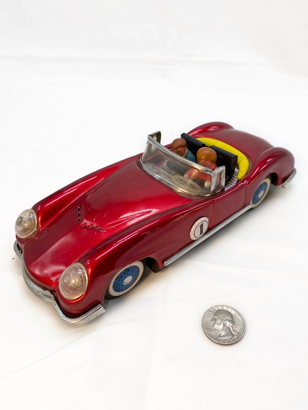 Vintage Red Friction Race Car Classic Vioture De Course MF 763 - Etsy