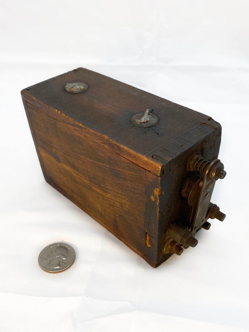 Antique Ford Modelt Ignition Buzz Coil Battery Wood Box Etsy