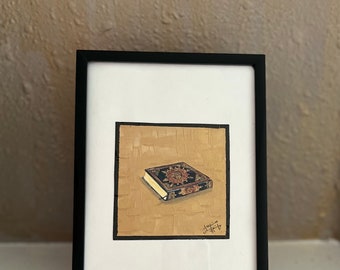 Original Miniature Painting of holy book al-Quran Framed Islamic Art - Wall Art