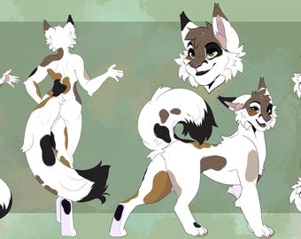 YCH Full Fursona Reference sheet SFW/NSFW lioness