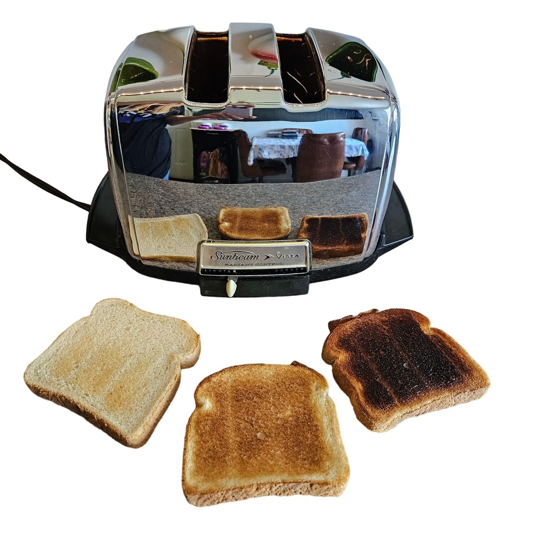 Sunbeam Vista Radiant Control Vintage MCM Toaster Self Drop & Etsy