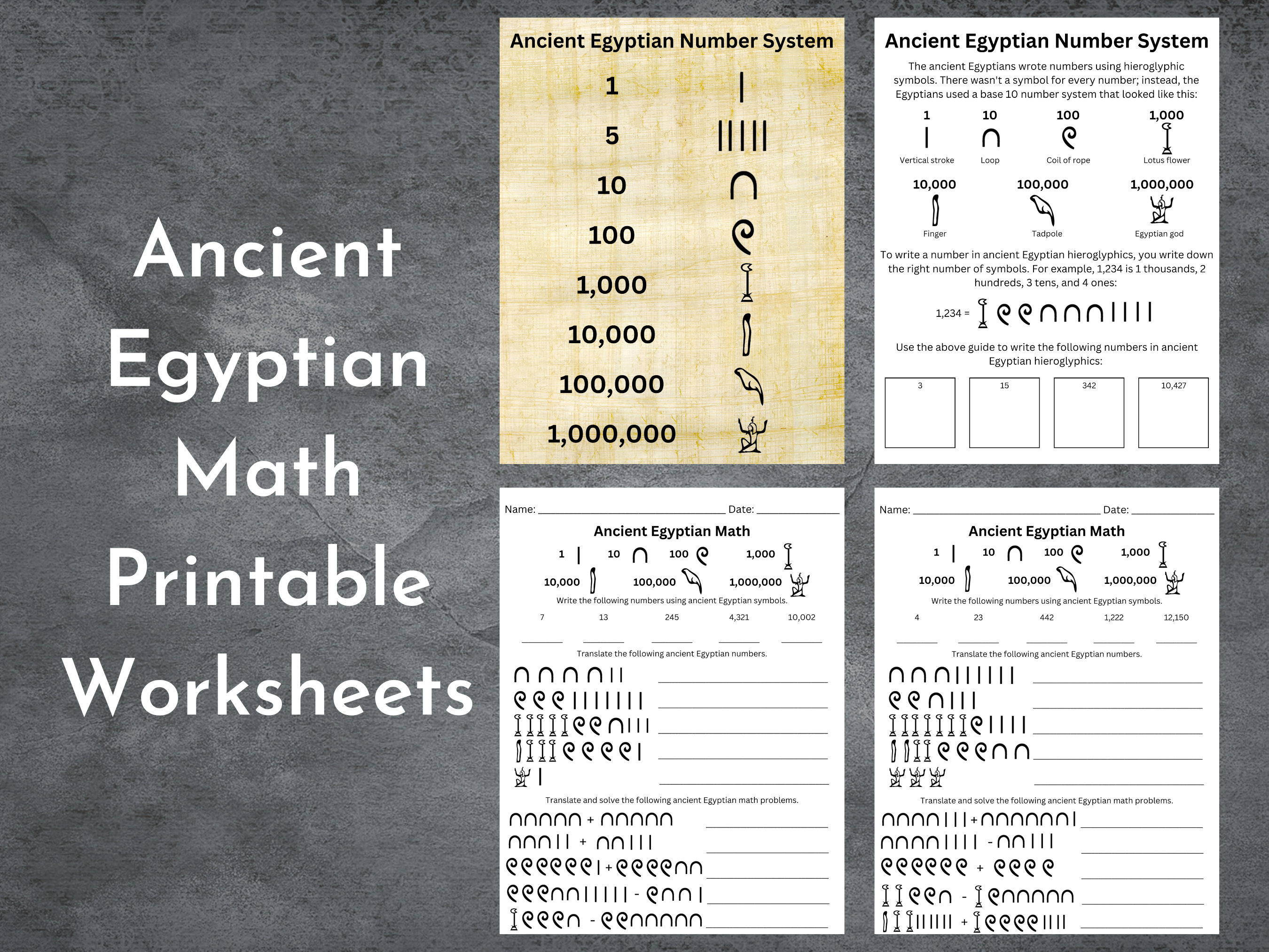 Egyptian number system