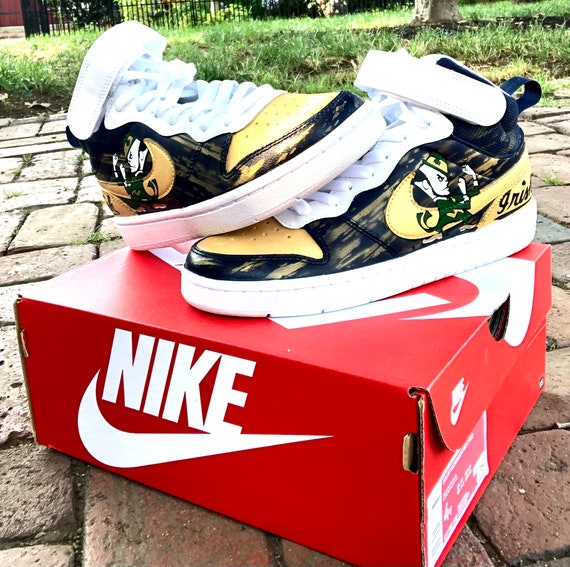 Notre Dame Custom Sneakers Etsy