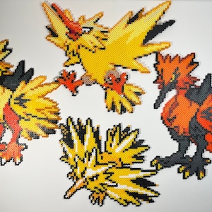 Moltres Perler Necklace – Leaky Pixels