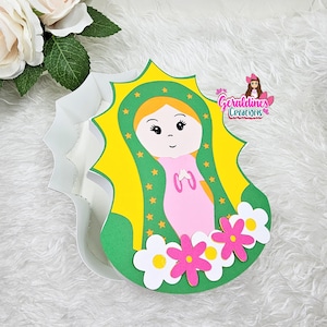 Fichier numérique Virgencita de Guadalupe / Virgen Mary Box /Svg-Silhouette Studio