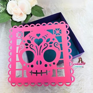Caixa Papel Picado Arquivo Digital /Svg- Silhouette Studio