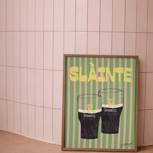 Sláinte Irish Greeting Guinness Art Print - Poster image 4