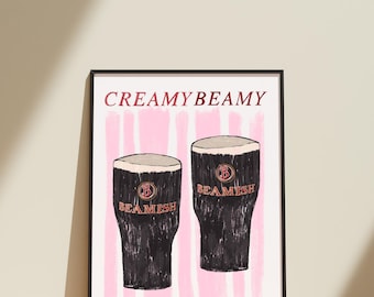 Póster de Beamish Stout: Lámina artística de Beamish cremosa