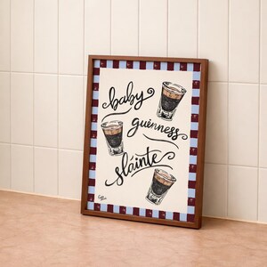 Póster de Baby Guinness Shot - Impresión artística irlandesa imagen 3