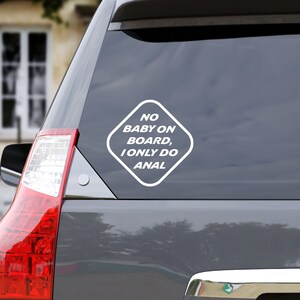 No Baby on Board SVG, SVG file, Downloadable Cut File, Instant Download, Ai Cut File, svg file, Adult, Dirty, Car Sticker, Bumper