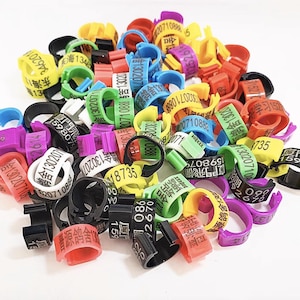 Custom Pigeon Leg Bands – Personalized Pigeon Foot Rings, Open Split Id Rings, Dove Tag Bands, Bird Leg ID Marker, Pigeon Supplies