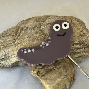 Caterpillar Plant Stake, Fused Glass Plant Stake, Garden Caterpillar, Flower Pot Caterpillar, Flower Pot Decoration, Caterpillar Stake, 845