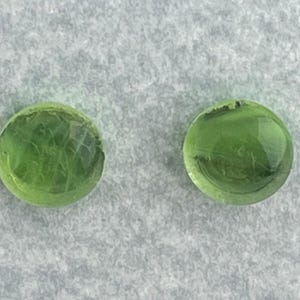 Lime Green Fused Glass Earrings, Cabochon Stainless Steel Post Earrings, Cabochon Earrings, Green Earrings, Fused Glass Cabochons,