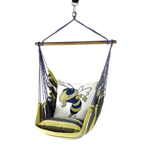 Georgia Tech Chair, Georgia Tech gift, Yellow Jackets graduation gift, Georgia Tech Mascot, Ga Tech alumni gift, Georgia Tech home decor