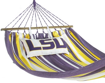 LSU Tigers gift, LSU Hammock, Louisiana State University Gift, Lsu Tigers Merch Decor, Lsu alumni graduation Lsu Tigers Football Memorabilia