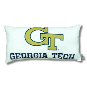 Georgia Tech Bed Party, Georgia Tech Pillow Sham, Yellow Jackets Pillow, Georgia Tech Bedding Dorm Decor, Georgia Tech Graduation Gift Decor