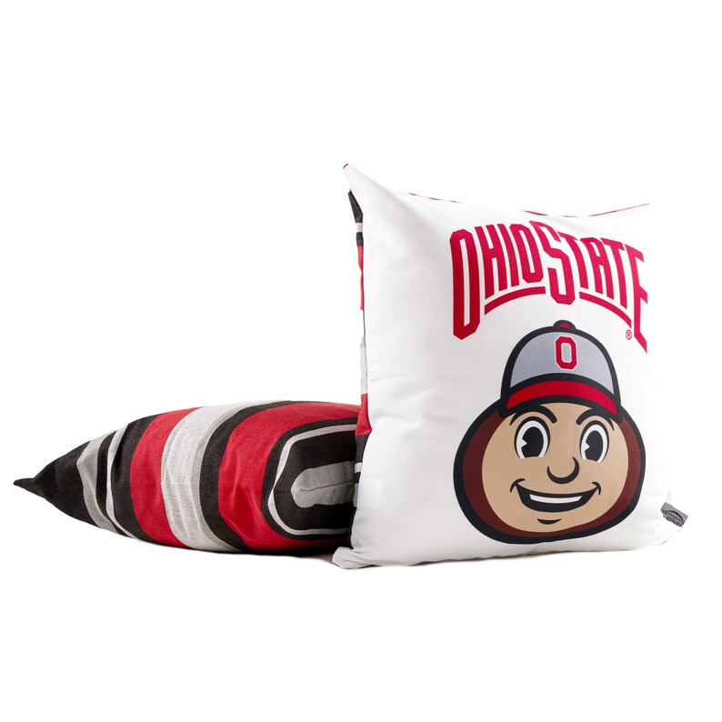 Ohio State Brutus Cushion featuring brutus buckeye the mascot