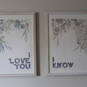 I Love You, I Know | Galaxy Couple Print | Han and Leia | Watercolor Print | Wall Art