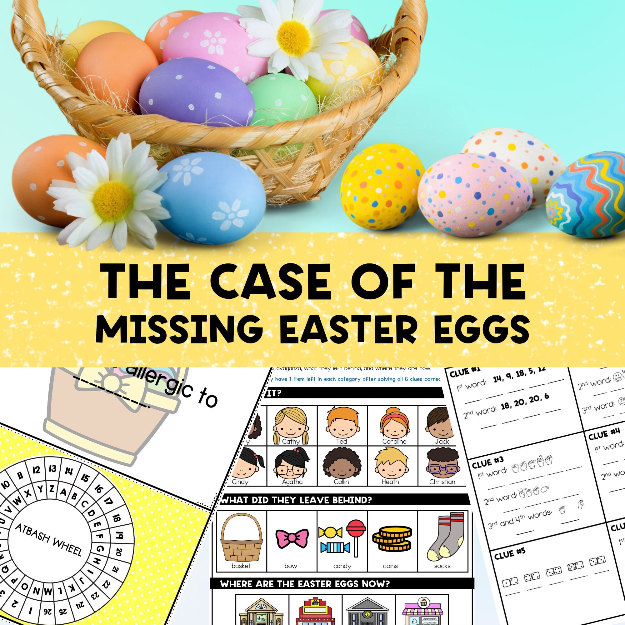 Easter Mystery Escape Room Game for Kids, the Case of the Missing ...