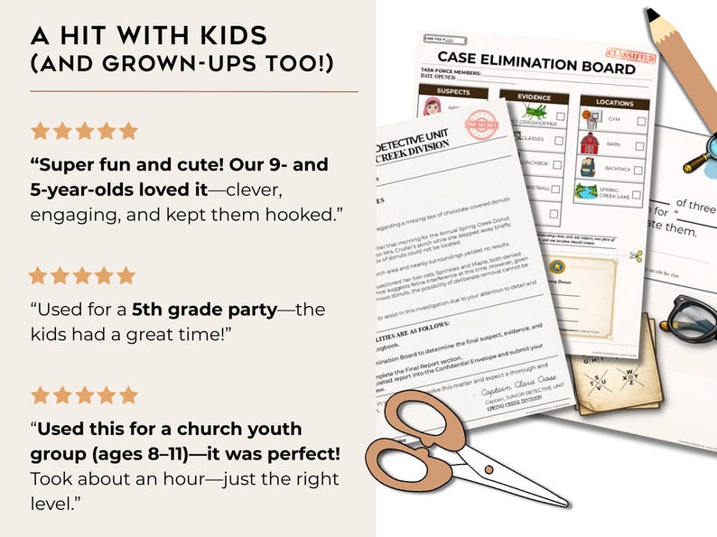 Five-star customer reviews for Smart Cookie Plus printable puzzle games