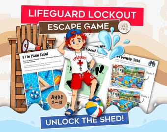 Summer Escape Game for Kids – Printable Party Game – Birthday Party Activity with Clues – Tween Summer Camp Escape Room – Family Game Night