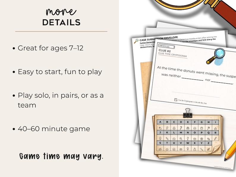 Kids puzzle activity for ages 7–12 with easy instructions and flexible playtime