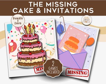 Birthday Party Detective Games Bundle – Printable Mystery Games for Kids – Classroom Party Activity – Homeschool Game – Ages 7–12