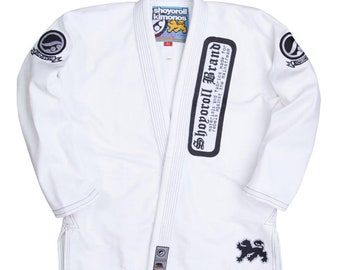 BJJ Gi Shoyoroll Ranked Classic kimono Batch 55 Jiu-jitsu Uniform 450 GSM **With Bag** White Kimono Suit