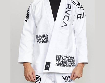 Kimono De Jiu-Jitsu (Gi) Shoyoroll RVCA X DPM - Lot 114 - Blanc 450 GSM - Taille Unique Avec Sac - Neuf