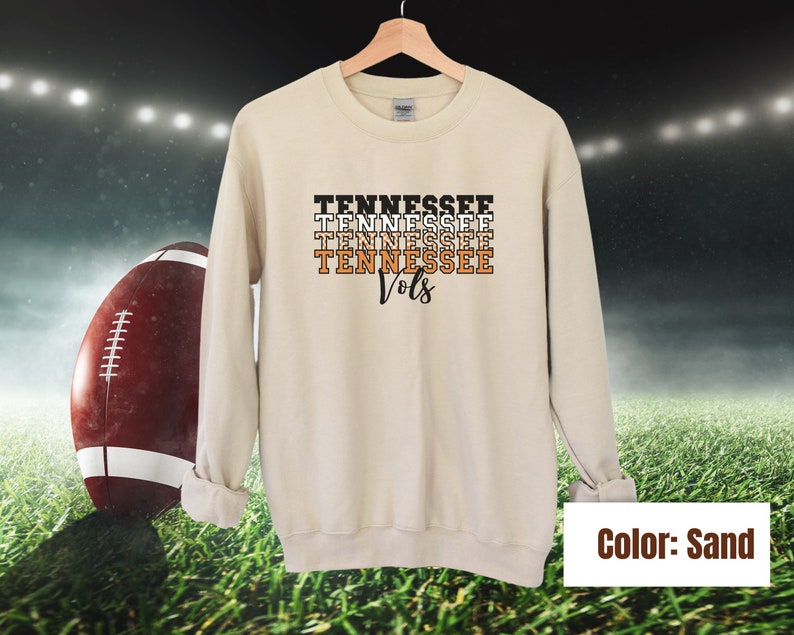 Tennessee Vols Football Sweatshirt Tennessee Volunteers Etsy