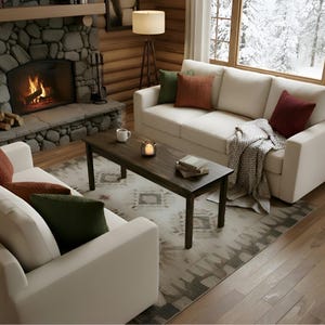Handmade Narrow Coffee Table: Solid Wood, Small Space Design